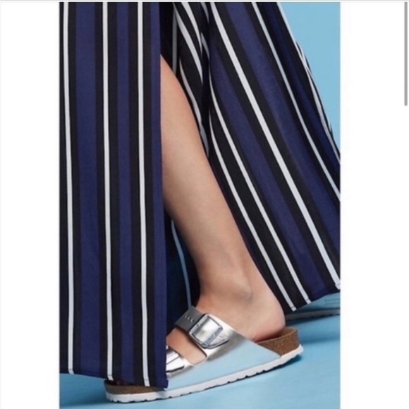 Maeve Anthropologie Pull On Pants Striped Front Wide Leg Boho Women’s Size XS - Picture 3 of 7